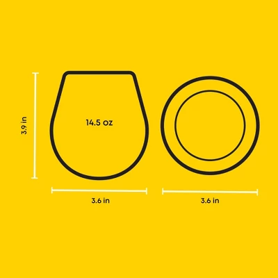 JoyJolt Spirits Stemless Wine Glasses For White Or Red Wine - Set Of 8 -15-Ounces 9 JoyJolt Spirits Stemless Wine Glasses For White Or Red Wine - Set Of 8 -15-Ounces - Image 7