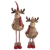 Transpac Plush Stripe Telescoping Reindeer Set Of 2 - Festive Christmas Decorative Objects For Holiday Cheer -Northlight Shop GUEST a2b78b65 fd45 419e b0c0 1c0ebc1c4a60