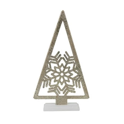 Transpac 24 Inch Gold Triangle Tree With Snowflake Tabletop Sculpture Beautiful White And Gold Christmas Decoration 3 Transpac 24 Inch Gold Triangle Tree With Snowflake Tabletop Sculpture Beautiful White And Gold Christmas Decoration