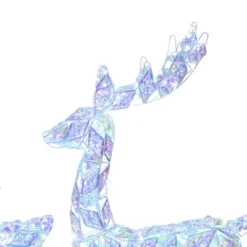 LuxenHome 3-Piece Multi-Color Snowflake Deer Family Outdoor Holiday Decoration With 460 Lights -Northlight Shop GUEST a411243e a2af 4896 82a4 89922b2a214c