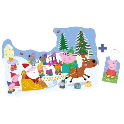 Ravensburger Peppa Pig Christmas Giant Floor Puzzle With Door Hanger 32pc: Creative Cardboard Jigsaw For Kids Holiday 3 Ravensburger Peppa Pig Christmas Giant Floor Puzzle With Door Hanger 32pc: Creative Cardboard Jigsaw For Kids Holiday