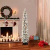 5ft Puleo Pre-Lit Flocked Slim Alpine Artificial Christmas Tree Clear Lights: 70 Incandescent Bulbs, Easy Setup -Northlight Shop GUEST a56cf14f 6028 47ce a585 798f65f1c99e