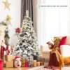 Costway 5ft/6ft/7ft/8ft Snow Flocked Hinged Christmas Tree W/ Berries & Poinsettia Flowers 1 Costway 5ft/6ft/7ft/8ft Snow Flocked Hinged Christmas Tree W/ Berries & Poinsettia Flowers -Northlight Shop GUEST a878d272 0434 4c62 8ef4 61073d3130b3
