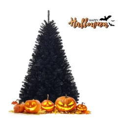 Tangkula Artificial Christmas Tree Halloween Hinged Spruce Full Tree With Metal Stand Black 22 Tangkula Artificial Christmas Tree Halloween Hinged Spruce Full Tree With Metal Stand Black -Northlight Shop GUEST a8c43546 00c8 4eb9 b1ac 1895408e31a5