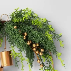 Christmas Hoop Wreath With Gold Bells - Wondershop™ -Northlight Shop GUEST ac71dd99 0d4c 40b8 9a1d e8e0bd0a7189