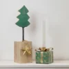 Northlight Metal Tree With Stars And Chunky Wooden Base Christmas Decoration - 16.75" - Green -Northlight Shop GUEST ada1bec2 0981 4046 8b65 99fd62b905f1