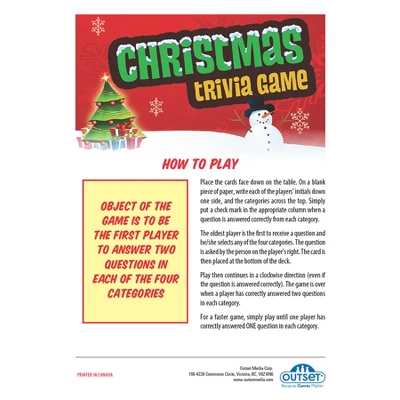 Outset Media Christmas Trivia Game 5 Outset Media Christmas Trivia Game - Image 3