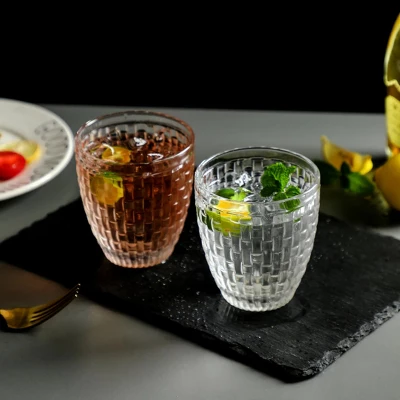 Slickblue Knitted Tumbler Glasses - Set Of 6, 12 Oz, Clear 7 Slickblue Knitted Tumbler Glasses - Set Of 6, 12 Oz, Clear - Image 5