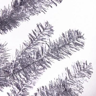 Northlight 3' Medium Silver Tinsel Twig Artificial Christmas Tree - Unlit 3 Northlight 3' Medium Silver Tinsel Twig Artificial Christmas Tree - Unlit
