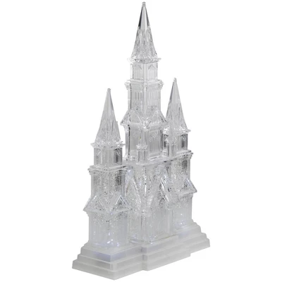 Northlight LED Lighted Winter Church Acrylic Christmas Decoration - 17.5" 4 Northlight LED Lighted Winter Church Acrylic Christmas Decoration - 17.5" - Image 2