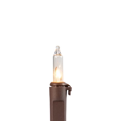 Northlight Mini Incandescent Christmas Lights - Clear - 4' Brown Wire - 20ct 5 Northlight Mini Incandescent Christmas Lights - Clear - 4' Brown Wire - 20ct - Image 3
