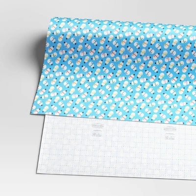 40" 125 Sq Ft Christmas Roll Wrap Snowmen On Light Blue - Wondershop™ 4 40" 125 Sq Ft Christmas Roll Wrap Snowmen On Light Blue - Wondershop™ - Image 2