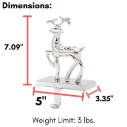 BirdRock Home Reindeer And Santa Claus Stocking Holder Set For Mantle -Northlight Shop GUEST bc53952d 1890 44e0 95f1 975c8306c812