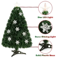 Costway 3FT Pre-Lit Fiber Optic Christmas Tree Multicolor Lights -Northlight Shop GUEST bd99ed1a 229a 41ab 94fa a850ef07a384