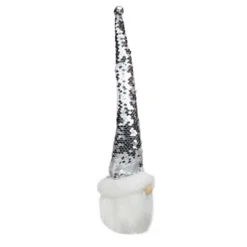 Northlight 13" Silver Sequin Santa With A Pointed Winter Hat Christmas Decor -Northlight Shop GUEST be080d0b ce9e 496c 95ef 6653909279d2