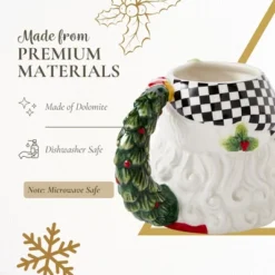 Spode Christmas Tree Santa Toby Mug - Festive Ceramic Coffee Mug With Decorative Santa Design - Ideal For Hot Beverages -Northlight Shop GUEST c35032cb 8d76 4aad 821a 946ee785f758