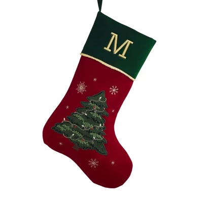 Personalization Mall Traditional Tree Embroidered Initial Christmas Stockings 16 Personalization Mall Traditional Tree Embroidered Initial Christmas Stockings - Image 14