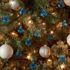 12pc Acrylic Diamond Christmas Tree Ornament Set - Wondershop™