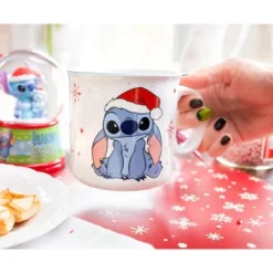 Silver Buffalo Disney Lilo & Stitch Santa Hat Ceramic Camper Mug | Holds 20 Ounces -Northlight Shop GUEST c7296cfa 734d 48db bc98 1f1d0c52efd8
