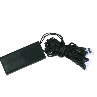 Brite Star LED Micro Rice Battery Operated Christmas Light Set With Timer - White - Green Wire - 20ct 4 Brite Star LED Micro Rice Battery Operated Christmas Light Set With Timer - White - Green Wire - 20ct - Image 2