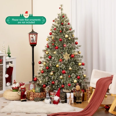 Costway 6/7.5/9 FT Artificial Christmas Tree With 360° Quick Power Connector 598/1086/1714 Pine Needles 4 Costway 6/7.5/9 FT Artificial Christmas Tree With 360° Quick Power Connector 598/1086/1714 Pine Needles - Image 2