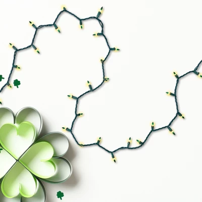 Northlight Mini Christmas Light Set - Clear With Green Tips - 20.25' Green Wire - 100ct 4 Northlight Mini Christmas Light Set - Clear With Green Tips - 20.25' Green Wire - 100ct - Image 2