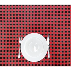 KOVOT Tablecloth Red & Black Buffalo Check Plaid 100% Cotton - Festive Table Cover For Christmas, Winter & Holiday's -Northlight Shop GUEST d2e7abd1 1cf0 4ab1 a4f7 b992b7c4d370