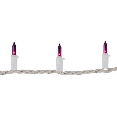 Northlight Mini Incandescent Christmas Lights - Purple - 7' White Wire - 35ct 5 Northlight Mini Incandescent Christmas Lights - Purple - 7' White Wire - 35ct - Image 3