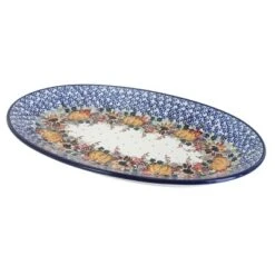Blue Rose Polish Pottery 205 Ceramika Artystyczna Large Oval Platter -Northlight Shop GUEST d7f9bec6 5897 4c50 ad90 9c272dfcabee