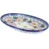 Blue Rose Polish Pottery 104 Vena Oval Platter -Northlight Shop GUEST d91a93ba cd6e 48c4 84b0 3d19869c791a