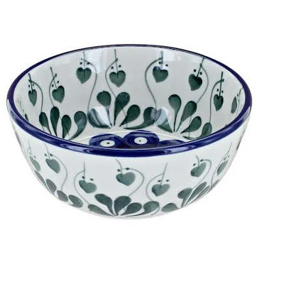 Blue Rose Polish Pottery 17 Ceramika Dessert Bowl 4 Blue Rose Polish Pottery 17 Ceramika Dessert Bowl - Image 2