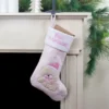 Northlight Baby's 1st Christmas Embroidered Teddy Bear Stocking - 19" - Pink And White -Northlight Shop GUEST d9cf87dd ba51 4537 a0ea de4c18cb3e1c