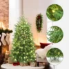 LuxenHome 6Ft Pre-Lit Green Full Artificial Cedar Christmas Tree With Metal Stand -Northlight Shop GUEST da4130d7 e6a6 4555 af1b f1de93e4af04