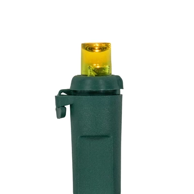 Northlight Wide Angle LED Christmas Lights - Yellow - 33' Green Wire - 100 Ct 5 Northlight Wide Angle LED Christmas Lights - Yellow - 33' Green Wire - 100 Ct - Image 3