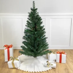 Northlight Pre-Lit Medium Multi-Color Fiber Optic Pine Christmas Tree - 4'