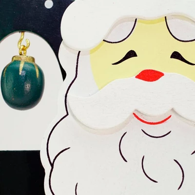 Northlight Santa Claus Cut-Out Ornament Holder Christmas Decoration - 10.25" 3 Northlight Santa Claus Cut-Out Ornament Holder Christmas Decoration - 10.25"