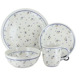 Blue Rose Polish Pottery Zaklady Dinnerware (4 PC) -Northlight Shop GUEST e37cfc49 925c 47a2 a963 10c6874c798c