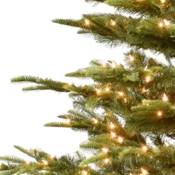 Puleo 6.5ft Pre-lit Artificial Christmas Tree Alaskan Fir: Hinged Branches, 500 Clear Lights, Indoor Use, Includes Stand -Northlight Shop GUEST e3f8e870 b5c8 4537 ae59 5a4cb547655f