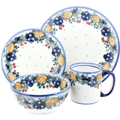 Blue Rose Polish Pottery WR Unikat Dinnerware (4 PC) 16 Blue Rose Polish Pottery WR Unikat Dinnerware (4 PC) -Northlight Shop GUEST e4988277 ce5c 4107 96b2 da355a7f426b