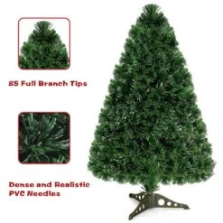 Costway Pre-Lit Fiber Optic Artificial PVC Christmas Tree Tabletop 3Ft -Northlight Shop GUEST e6ec1f4c 1a69 4864 9c4f 6c67ba77de4a