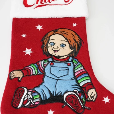 Warner Bros Chucky Embroidered Christmas Stocking 3 Warner Bros Chucky Embroidered Christmas Stocking