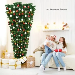 Costway 7Ft Unlit Upside Down Artificial Christmas Tree With 1000 Branch Tips Holiday 15 Costway 7Ft Unlit Upside Down Artificial Christmas Tree With 1000 Branch Tips Holiday -Northlight Shop GUEST e8543430 df2c 486f 8cf9 4cb278548261
