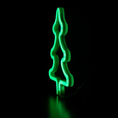 Northlight LED Christmas Tree Neon Lighted Decoration - 9.5" - Green 7 Northlight LED Christmas Tree Neon Lighted Decoration - 9.5" - Green - Image 5