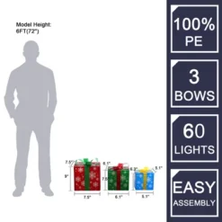 LuxenHome Set Of 3 Colored Presents Lighted Holiday Decoration Multi-Color 20 LuxenHome Set Of 3 Colored Presents Lighted Holiday Decoration Multi-Color -Northlight Shop GUEST eb8b671e cd61 4ddc 947e 0787fd888cd4