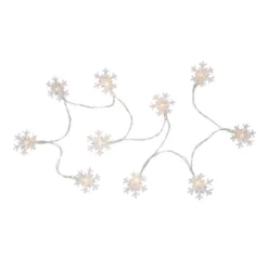 Northlight 10-Count LED Snowflake Christmas Fairy Lights, 4.25ft, Copper Wire 9 Northlight 10-Count LED Snowflake Christmas Fairy Lights, 4.25ft, Copper Wire -Northlight Shop GUEST efe8e4dc 546b 47c8 ad82 98f8aee4559c
