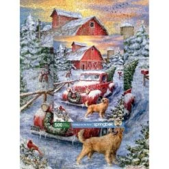 Springbok Holidays On The Farm Jigsaw Puzzle - 500pc: Memory Skills, Creative Thinking, Cardboard Material -Northlight Shop GUEST f01ca2a8 7220 4bfe 923a 1d44a83bfab0