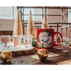 Silver Buffalo A Christmas Story Quotes 2-Ounce Mini Shot Glasses | Set Of 4 -Northlight Shop GUEST f202ec57 2543 4dfa a22b d5fe3d552904