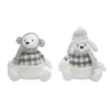 Transpac Plush Polar Bear Sitter Set Of 2 Christmas Home Decorations Soft Polyester Holiday Decor -Northlight Shop GUEST f21d891e 03f6 4562 96ee 59eede6e7bf2