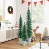 Costway Potted Artificial Christmas Tree Set Of 3 With 3/4/5 FT Faux Slim Pencil Trees -Northlight Shop GUEST f252e0d3 6b5b 42cd a73a 727b685491ae