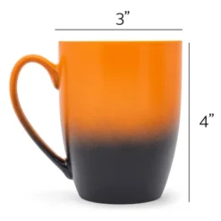Elanze Designs This Is My Cup Of Christmas Cheer Two Toned Ombre Matte Orange And Black 12 Ounce Ceramic Stoneware Coffee Cup Mug -Northlight Shop GUEST f2618cf9 74d3 4872 8f80 093bd6512772